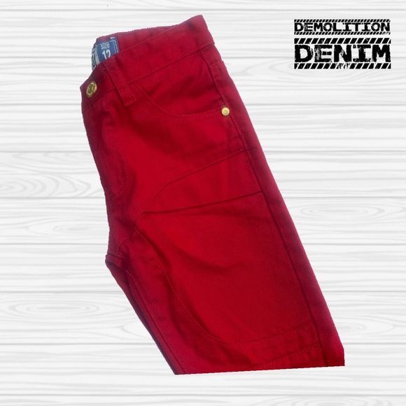 Red Demolition Denim - Picture 4 of 6